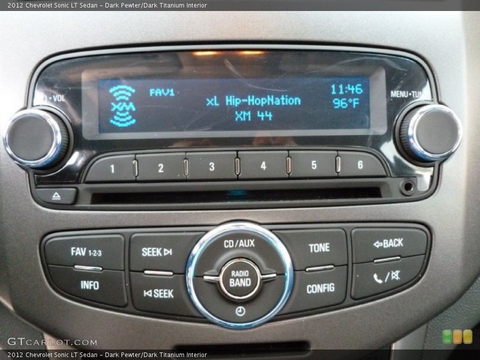 Dark Pewter/Dark Titanium Interior Audio System for the 2012 Chevrolet Sonic LT Sedan #67393385