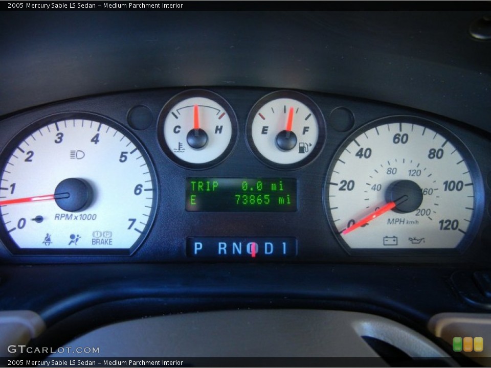 Medium Parchment Interior Gauges for the 2005 Mercury Sable LS Sedan #67395179