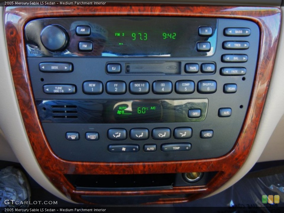 Medium Parchment Interior Controls for the 2005 Mercury Sable LS Sedan #67395185