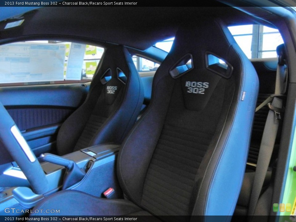 Charcoal Black/Recaro Sport Seats Interior Photo for the 2013 Ford Mustang Boss 302 #67395629