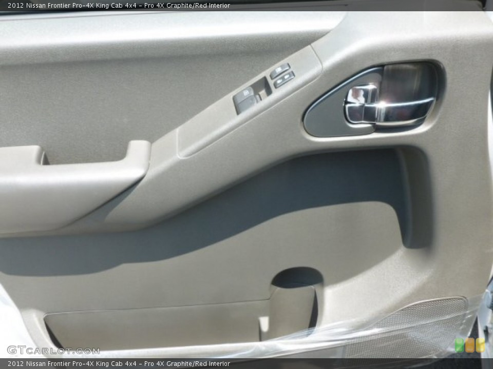 Pro 4X Graphite/Red Interior Door Panel for the 2012 Nissan Frontier Pro-4X King Cab 4x4 #67396697