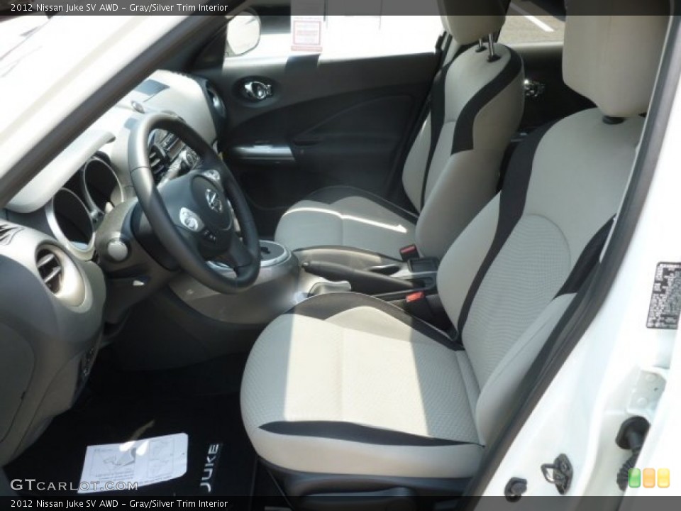 Gray/Silver Trim 2012 Nissan Juke Interiors