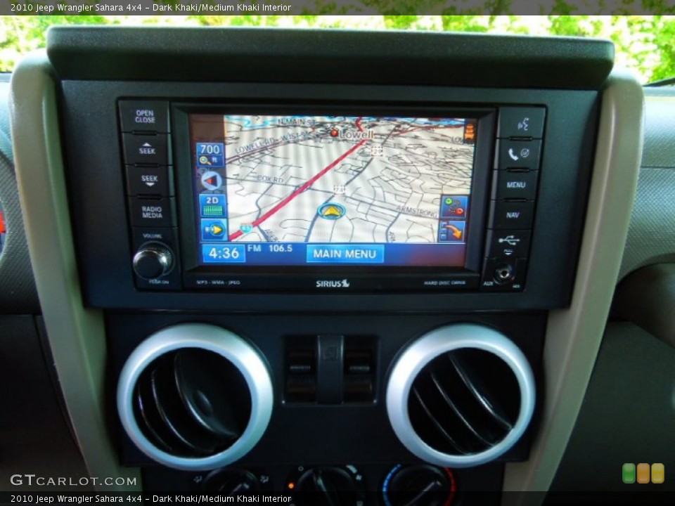 Dark Khaki/Medium Khaki Interior Navigation for the 2010 Jeep Wrangler Sahara 4x4 #67402800