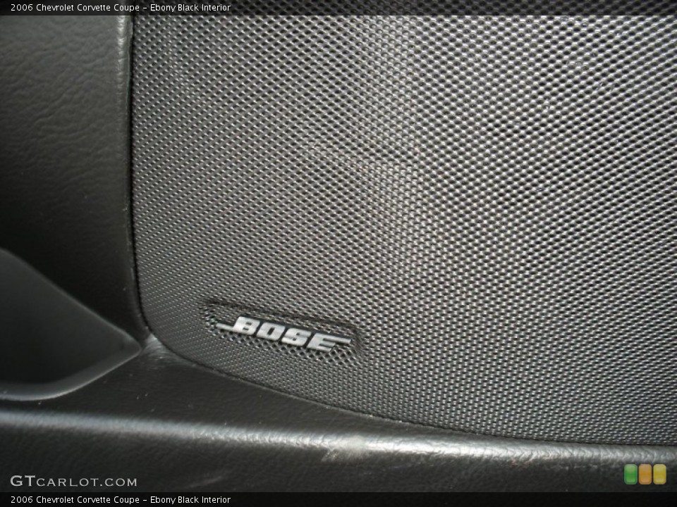 Ebony Black Interior Audio System for the 2006 Chevrolet Corvette Coupe #67403589