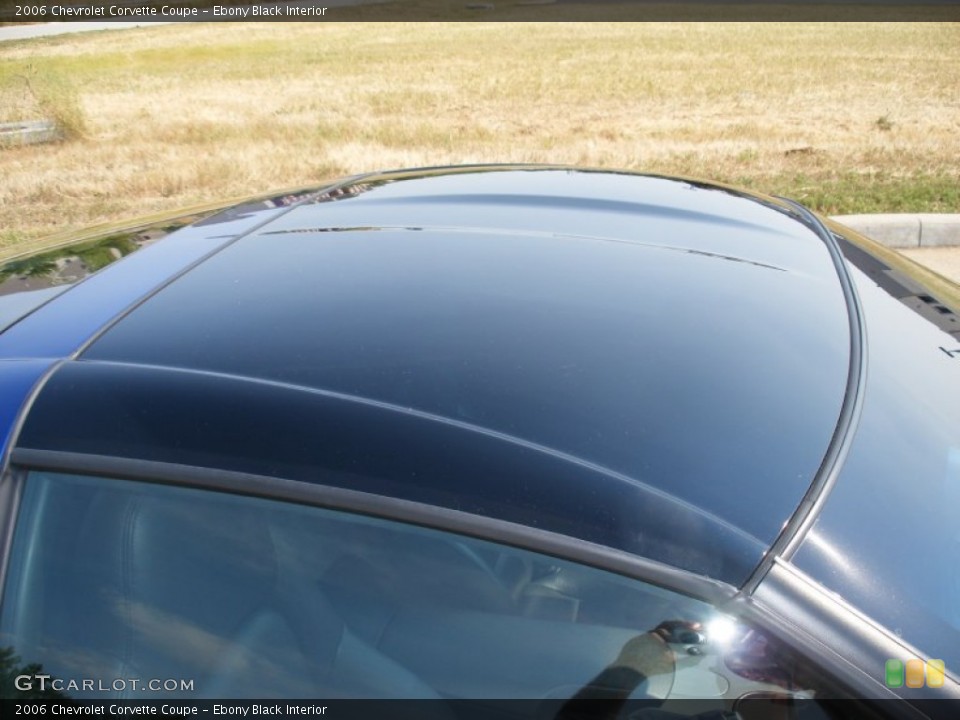 Ebony Black Interior Sunroof for the 2006 Chevrolet Corvette Coupe #67403610