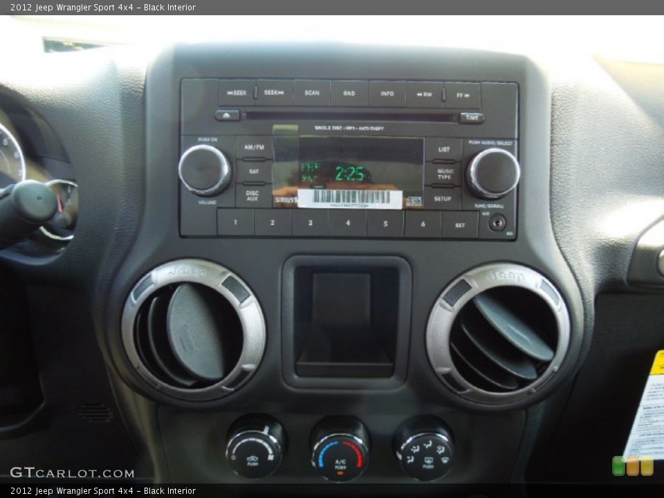 Black Interior Audio System for the 2012 Jeep Wrangler Sport 4x4 #67403724