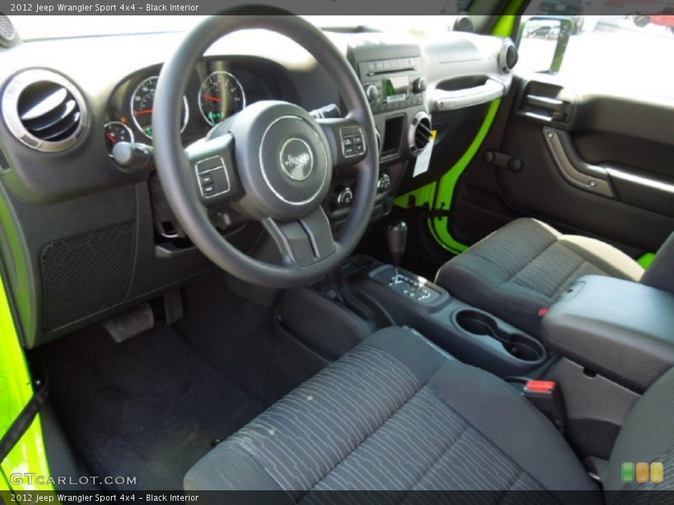 Black Interior Prime Interior for the 2012 Jeep Wrangler Sport 4x4 #67403832