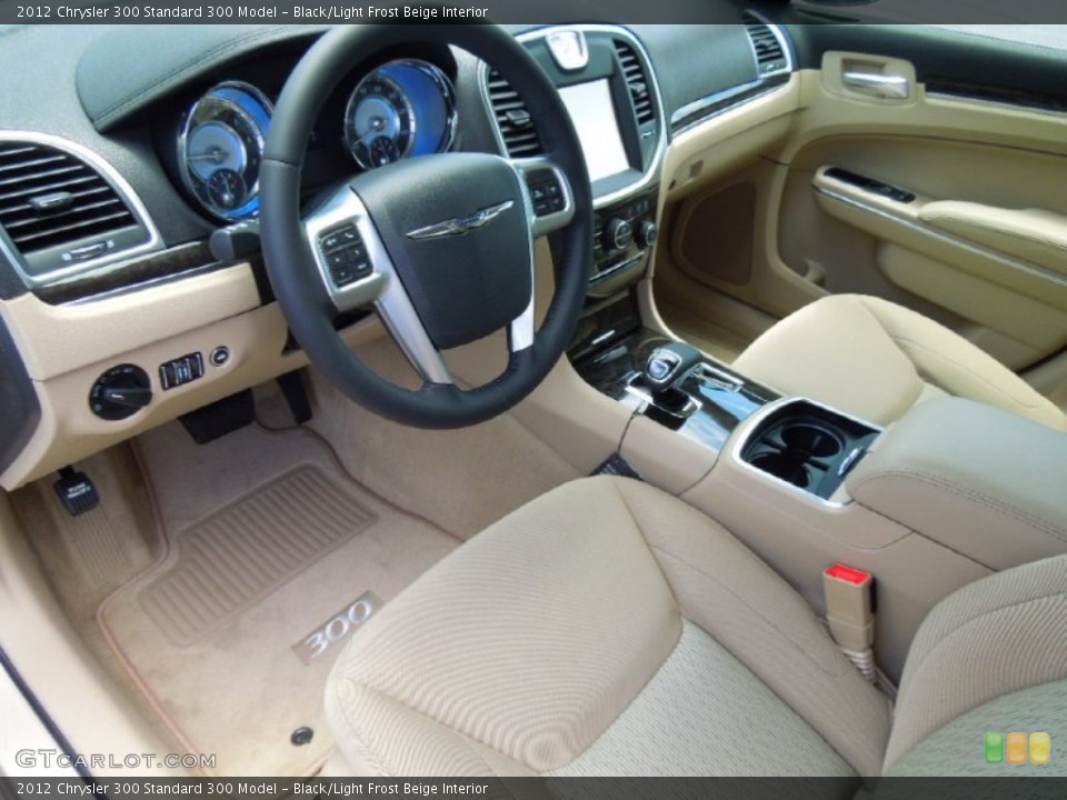 Black/Light Frost Beige Interior Prime Interior for the 2012 Chrysler 300  #67404306