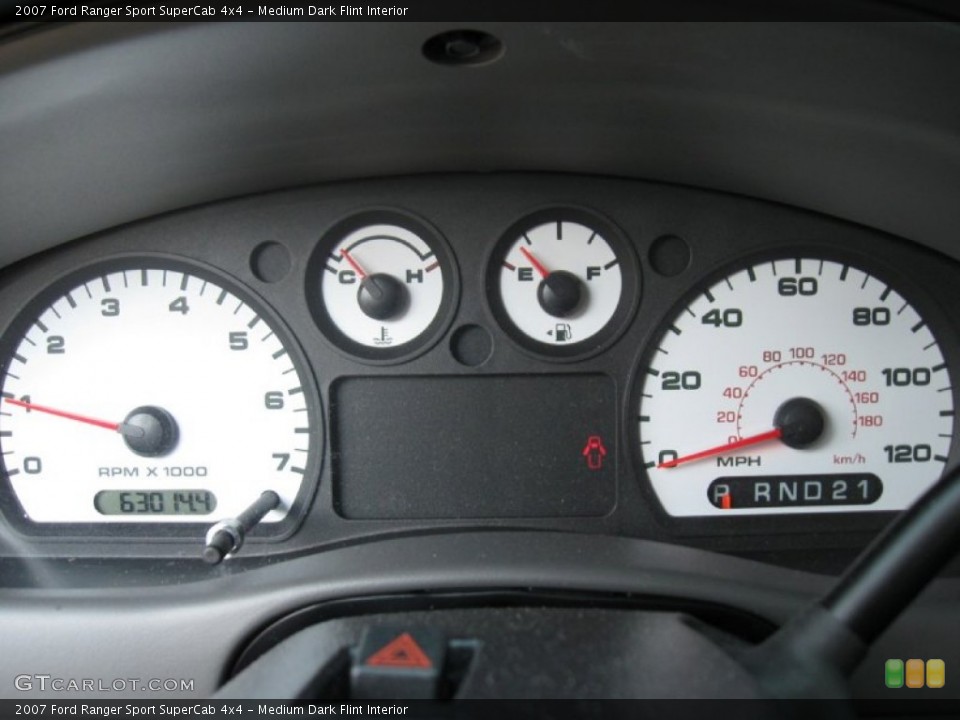 Medium Dark Flint Interior Gauges for the 2007 Ford Ranger Sport SuperCab 4x4 #67406284