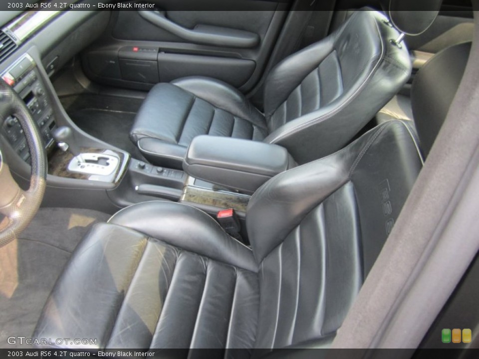 Ebony Black Interior Photo for the 2003 Audi RS6 4.2T quattro #67406481