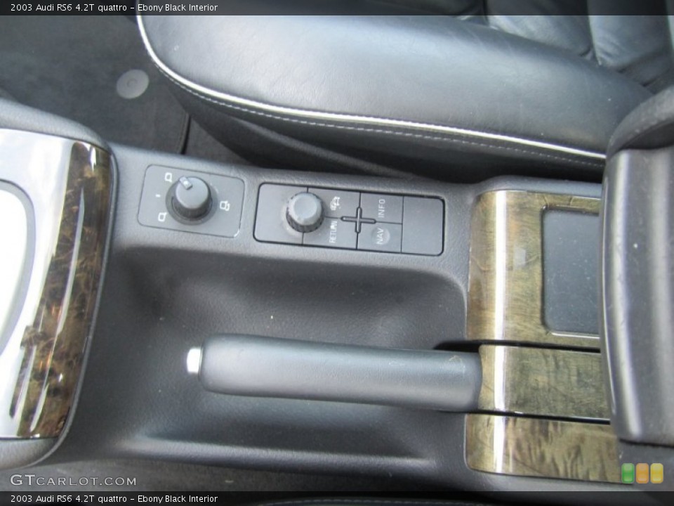 Ebony Black Interior Controls for the 2003 Audi RS6 4.2T quattro #67406499