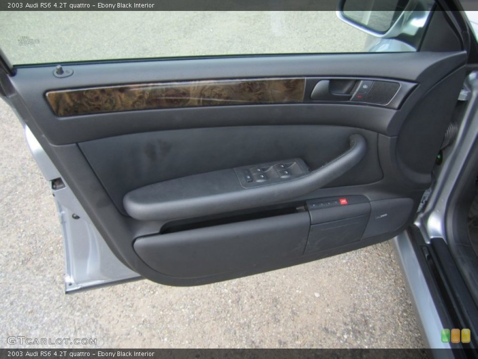 Ebony Black Interior Door Panel for the 2003 Audi RS6 4.2T quattro #67406526