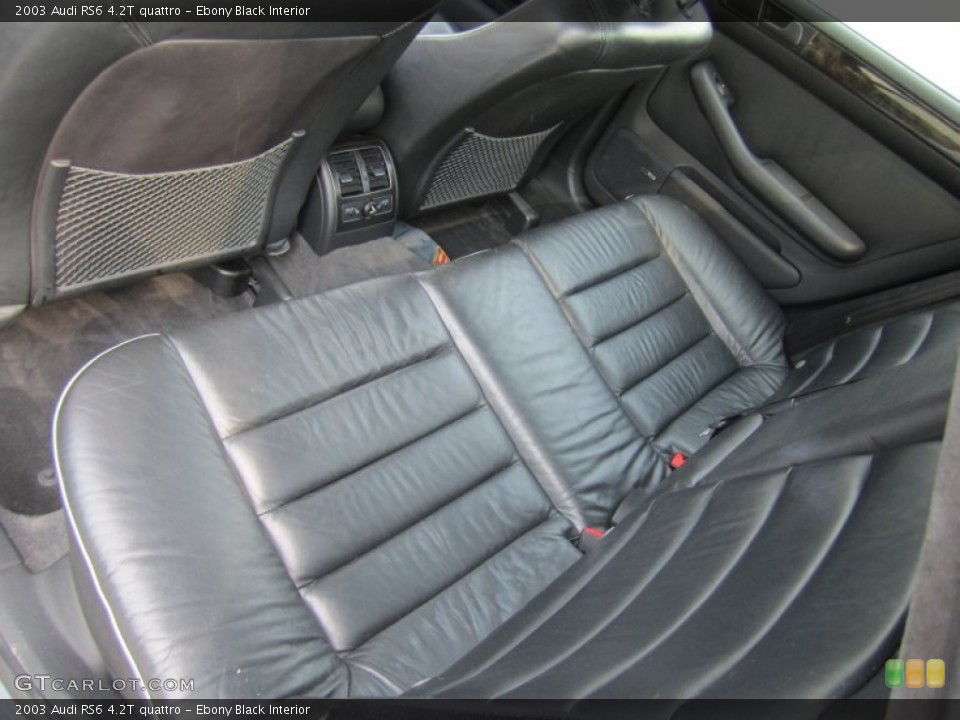 Ebony Black Interior Photo for the 2003 Audi RS6 4.2T quattro #67406541
