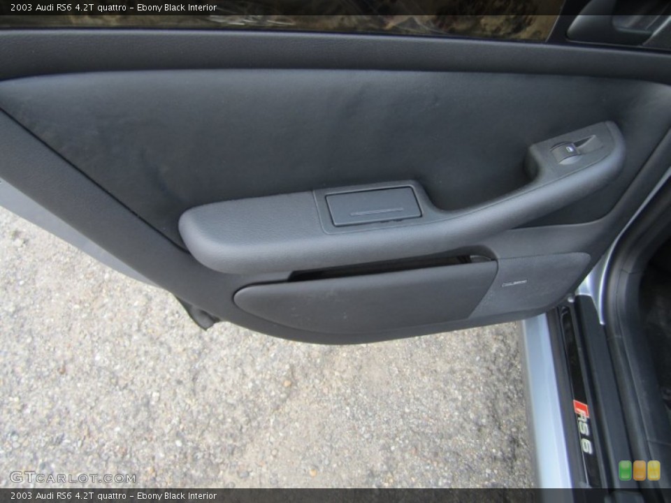 Ebony Black Interior Door Panel for the 2003 Audi RS6 4.2T quattro #67406554