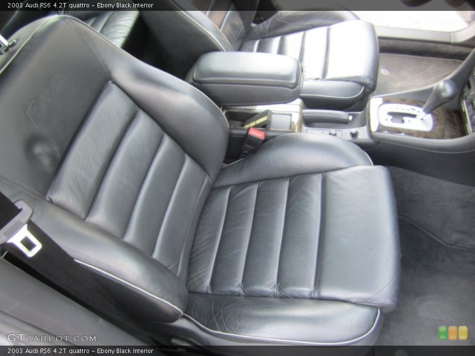 Ebony Black Interior Photo for the 2003 Audi RS6 4.2T quattro #67406574
