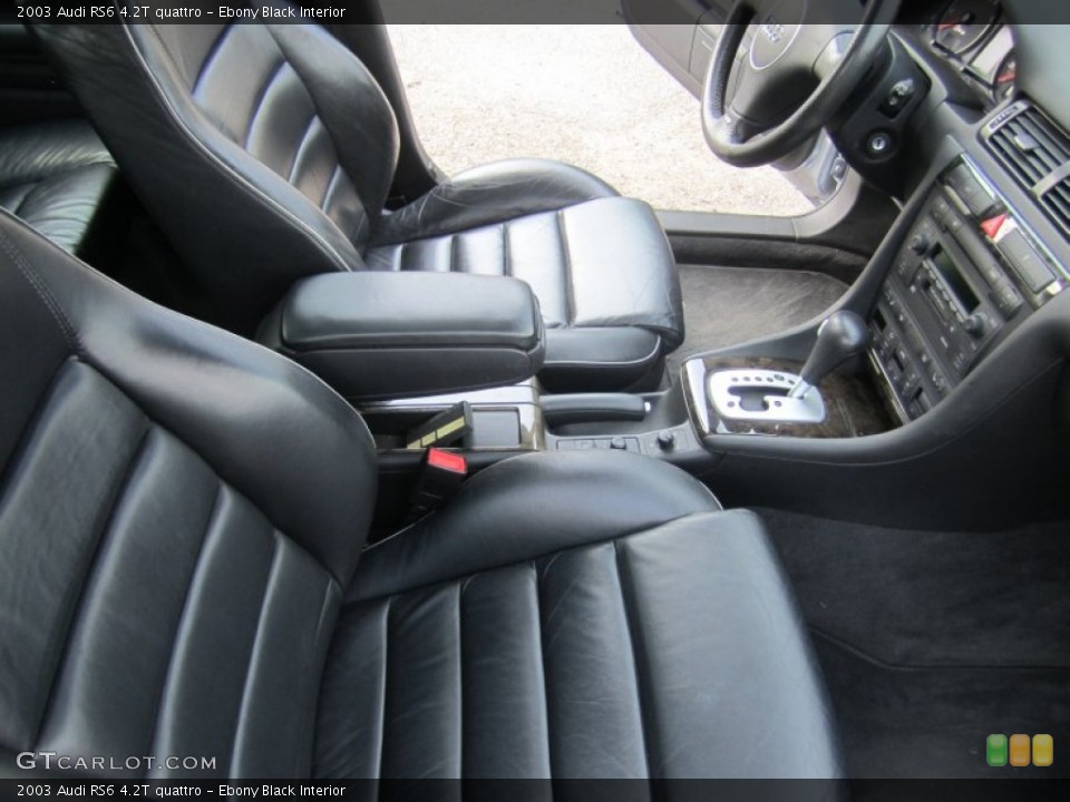 Ebony Black Interior Photo for the 2003 Audi RS6 4.2T quattro #67406582