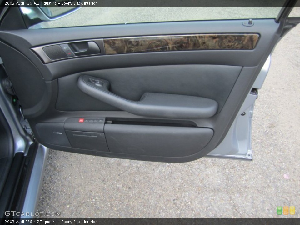 Ebony Black Interior Door Panel for the 2003 Audi RS6 4.2T quattro #67406604