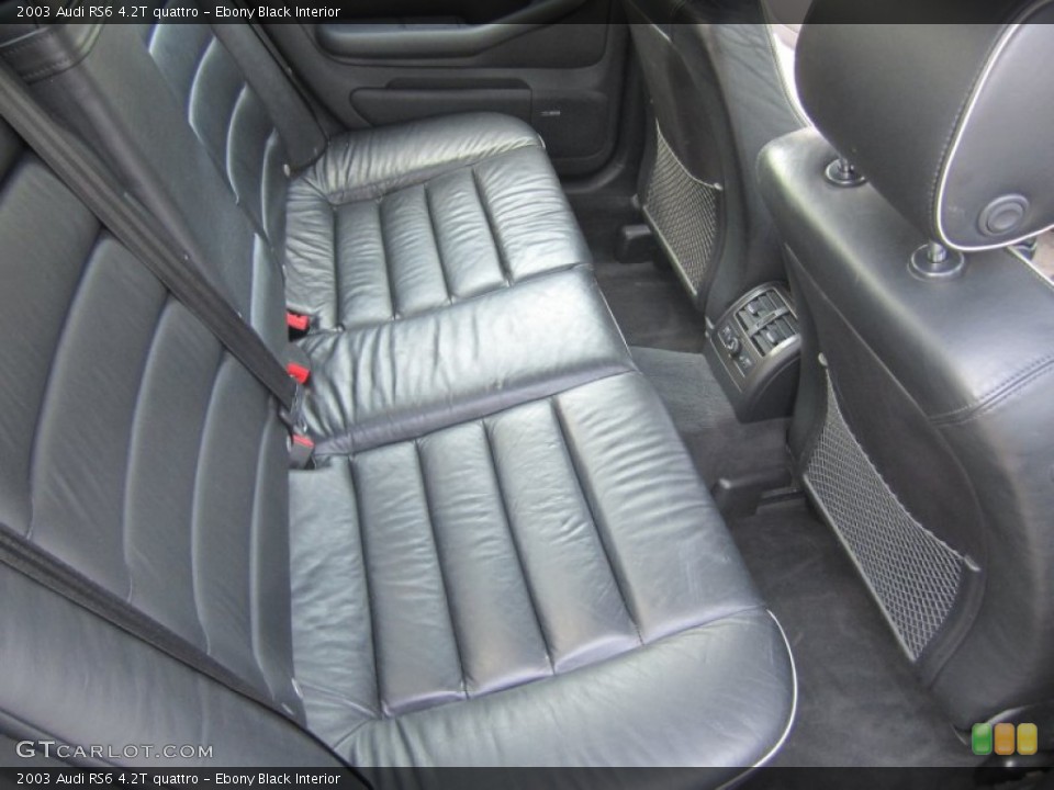 Ebony Black Interior Photo for the 2003 Audi RS6 4.2T quattro #67406613