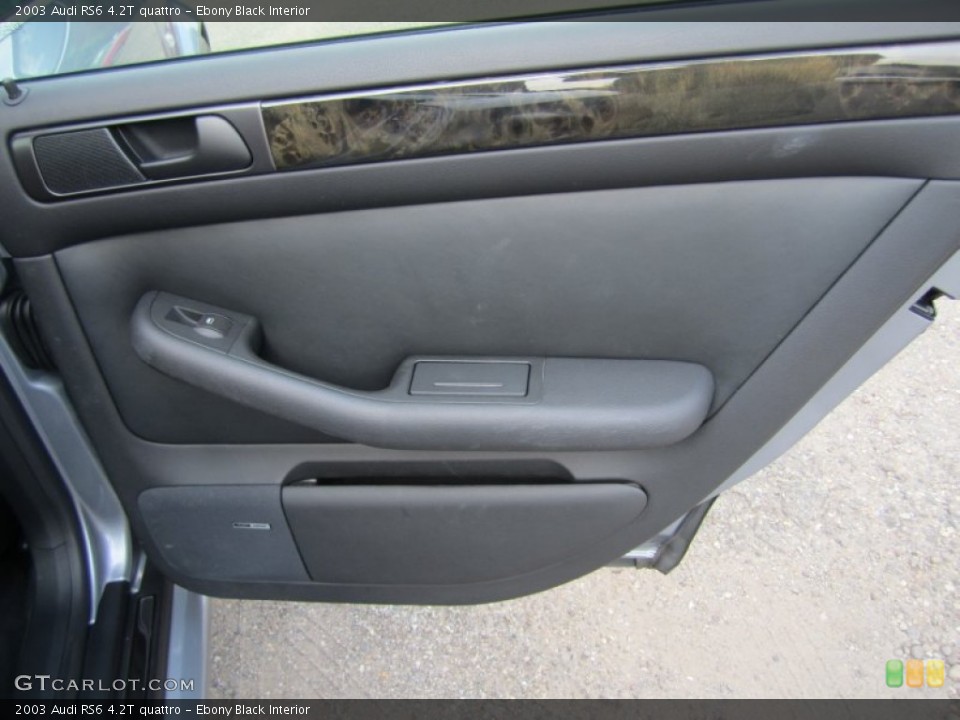 Ebony Black Interior Door Panel for the 2003 Audi RS6 4.2T quattro #67406628