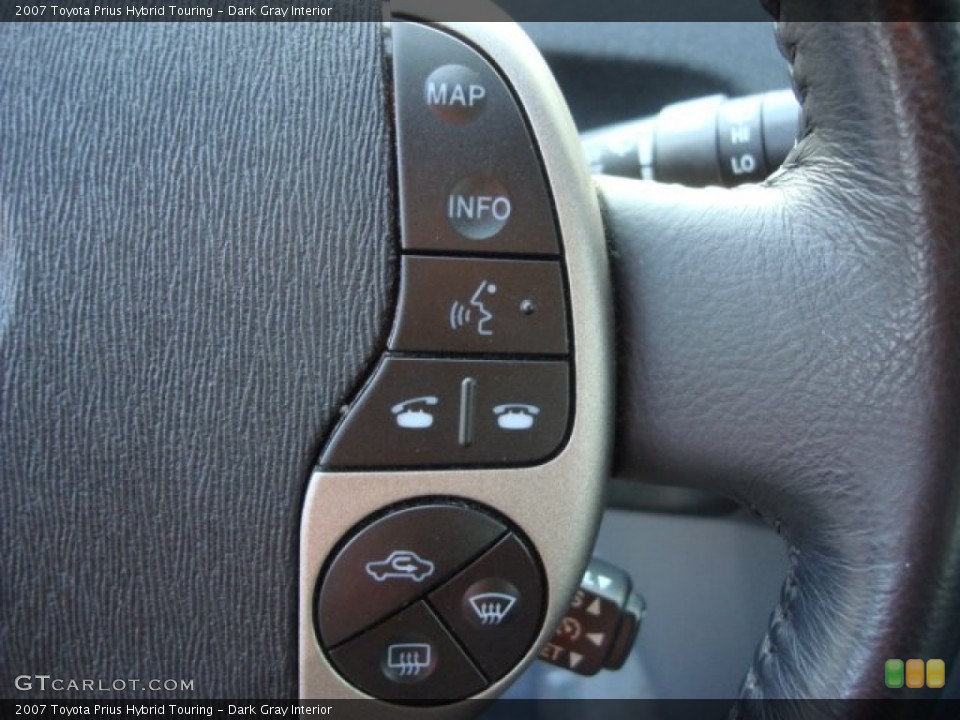 Dark Gray Interior Controls for the 2007 Toyota Prius Hybrid Touring #67407009