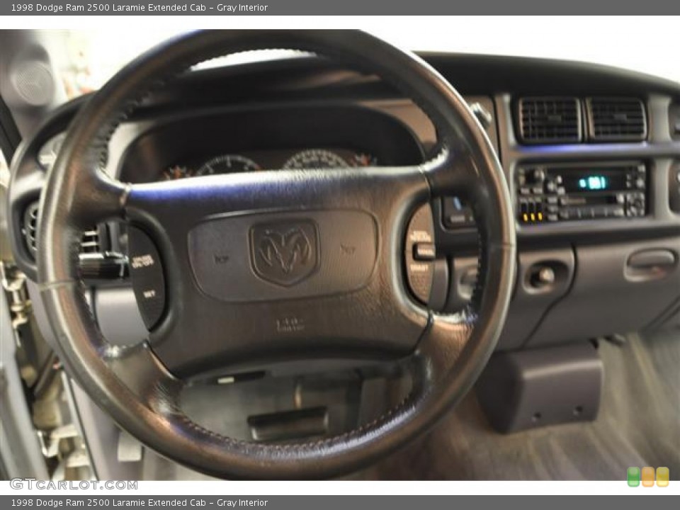 Gray Interior Steering Wheel for the 1998 Dodge Ram 2500 Laramie Extended Cab #67411551