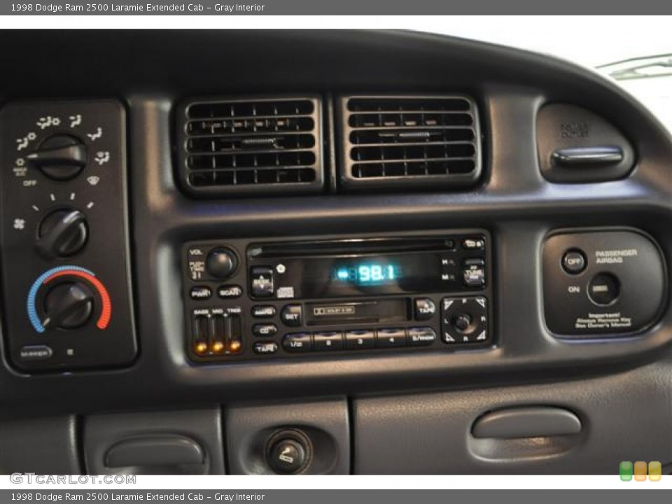 Gray Interior Controls for the 1998 Dodge Ram 2500 Laramie Extended Cab #67411590
