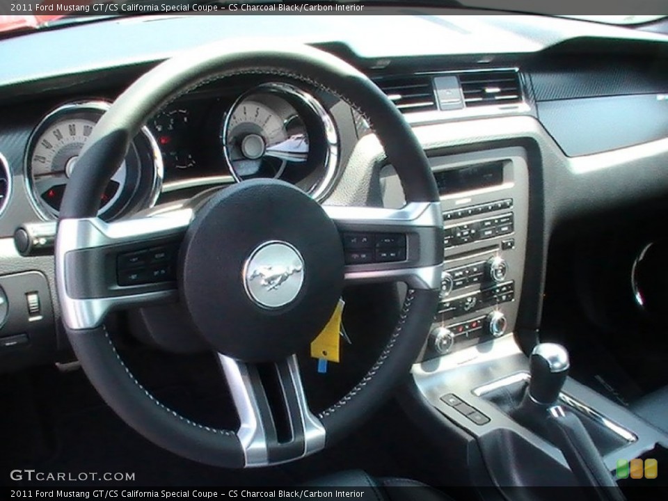 CS Charcoal Black/Carbon Interior Steering Wheel for the 2011 Ford Mustang GT/CS California Special Coupe #67414440