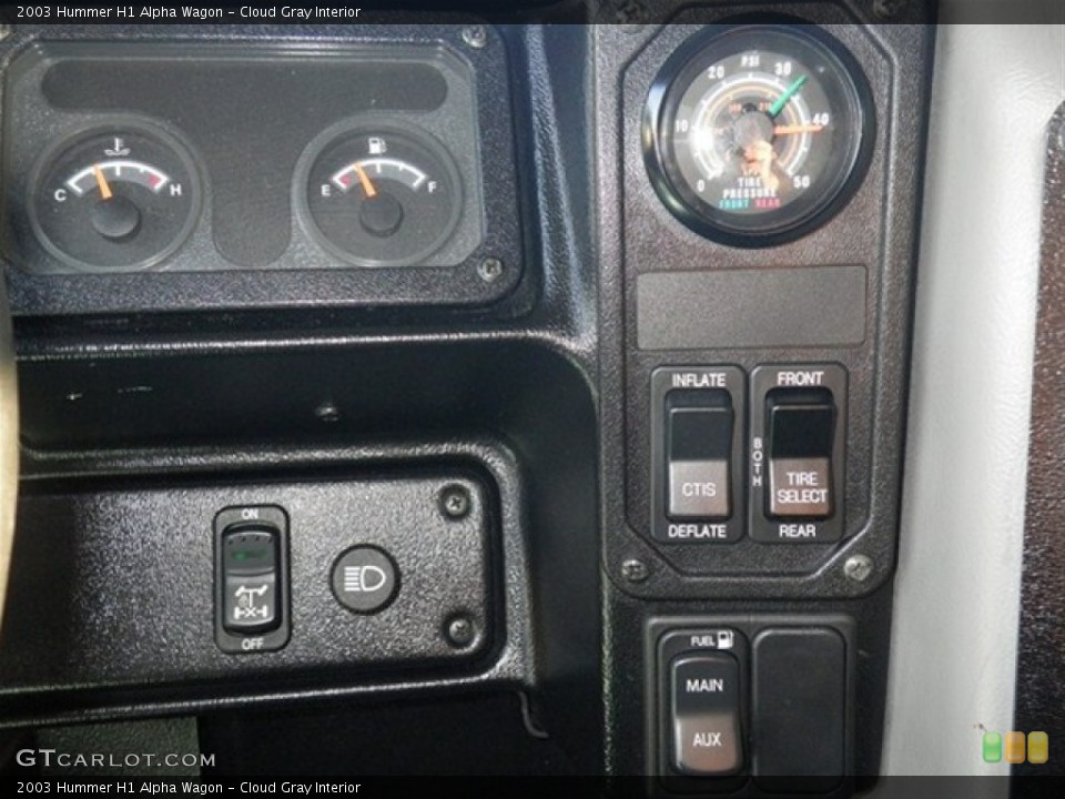 Cloud Gray Interior Controls for the 2003 Hummer H1 Alpha Wagon #67414854