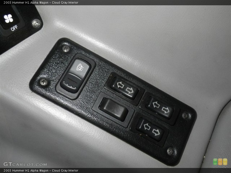 Cloud Gray Interior Controls for the 2003 Hummer H1 Alpha Wagon #67414867