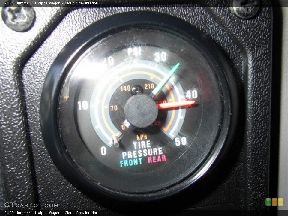 Cloud Gray Interior Gauges for the 2003 Hummer H1 Alpha Wagon #67414887