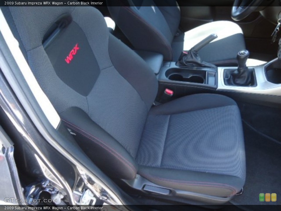 Carbon Black Interior Front Seat for the 2009 Subaru Impreza WRX Wagon #67415577