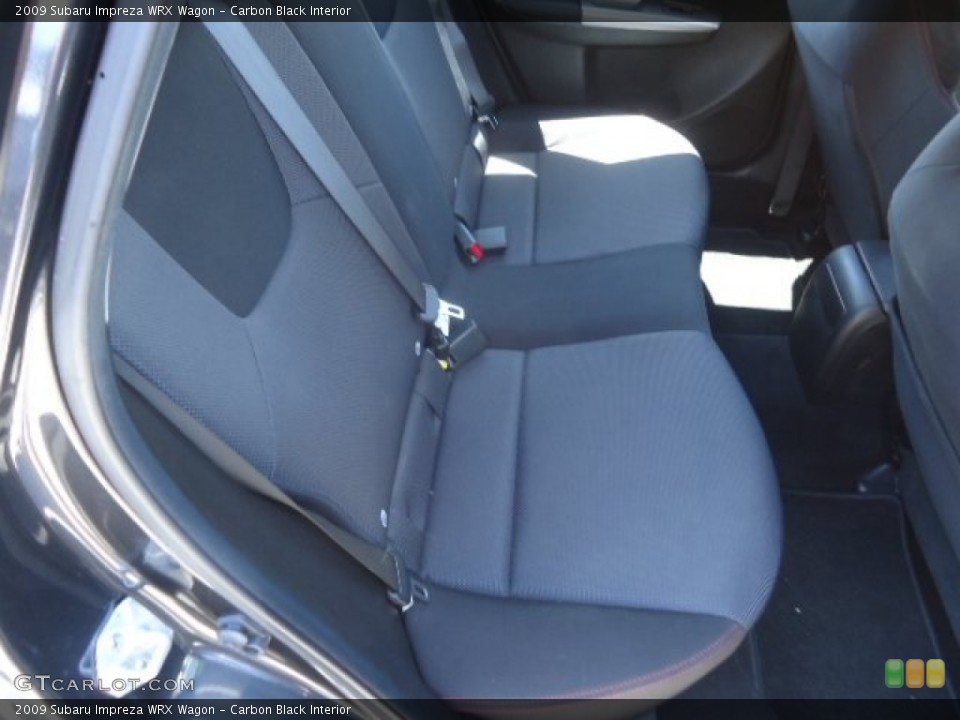 Carbon Black Interior Rear Seat for the 2009 Subaru Impreza WRX Wagon #67415593