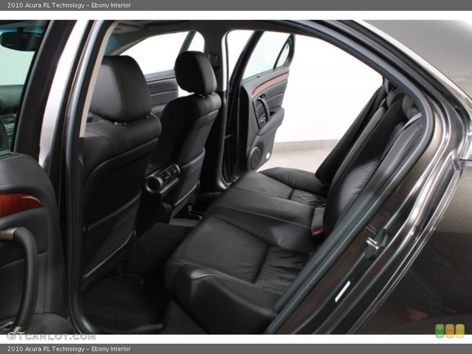Ebony Interior Rear Seat for the 2010 Acura RL Technology #67417646