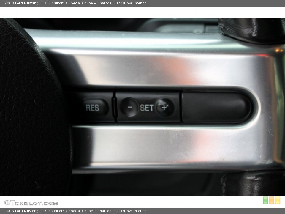 Charcoal Black/Dove Interior Controls for the 2008 Ford Mustang GT/CS California Special Coupe #67421388