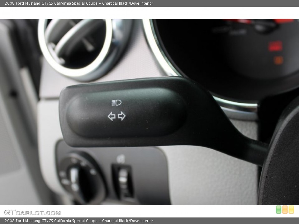 Charcoal Black/Dove Interior Controls for the 2008 Ford Mustang GT/CS California Special Coupe #67421397