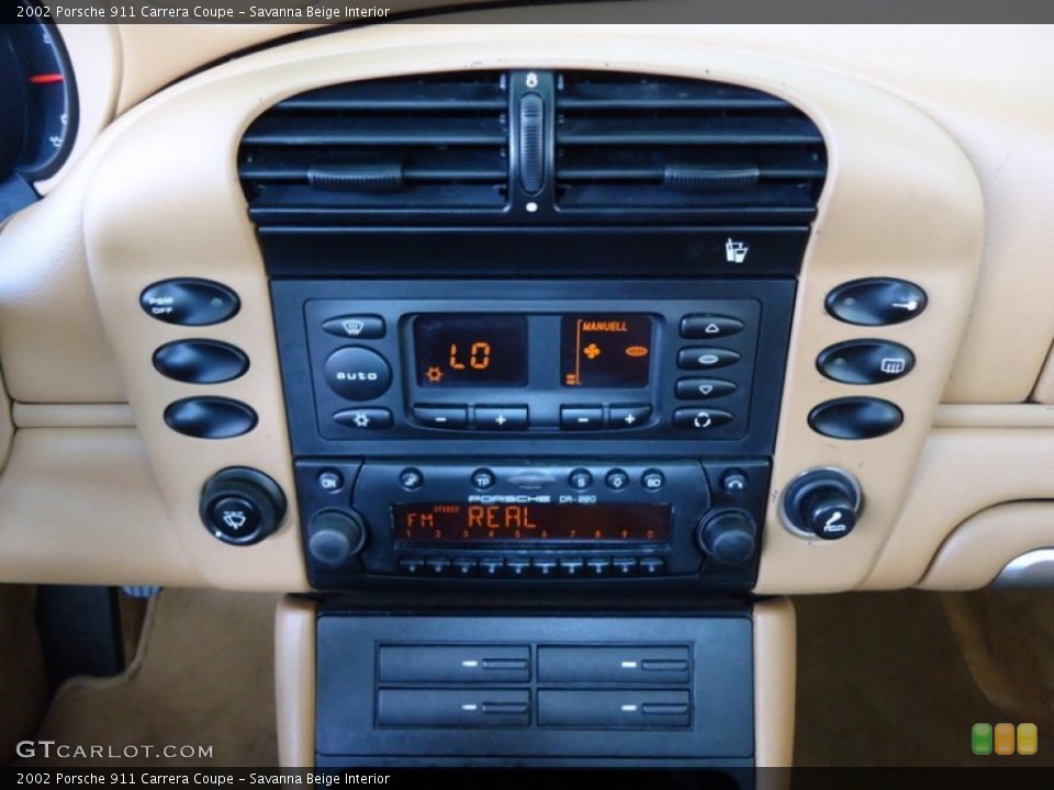 Savanna Beige Interior Controls for the 2002 Porsche 911 Carrera Coupe #67421880