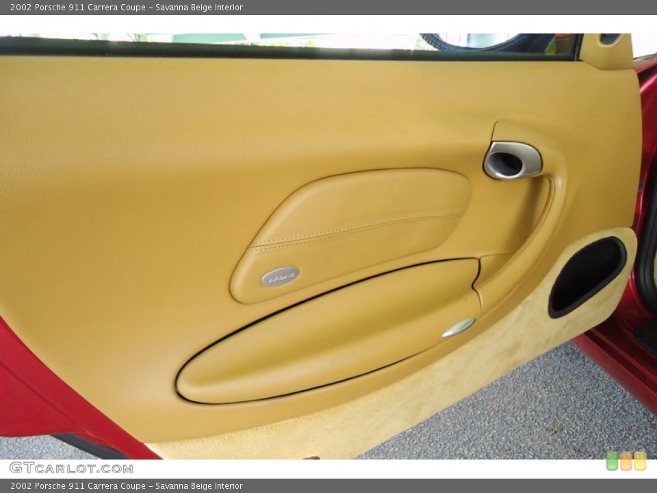 Savanna Beige Interior Door Panel for the 2002 Porsche 911 Carrera Coupe #67421890