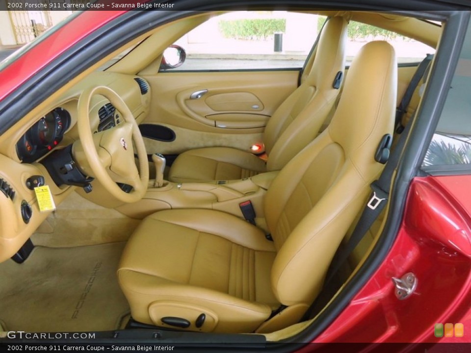 Savanna Beige Interior Front Seat for the 2002 Porsche 911 Carrera Coupe #67421907