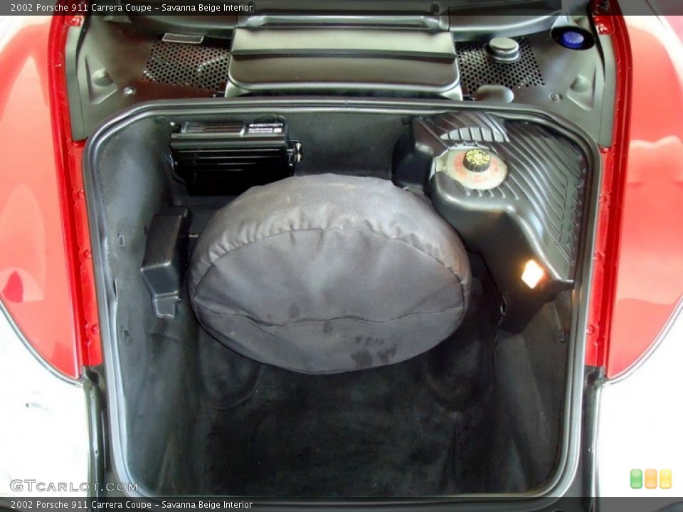 Savanna Beige Interior Trunk for the 2002 Porsche 911 Carrera Coupe #67421919