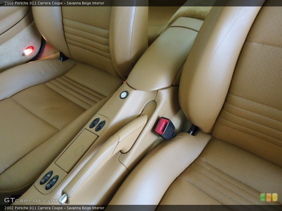 Savanna Beige Interior Controls for the 2002 Porsche 911 Carrera Coupe #67422039