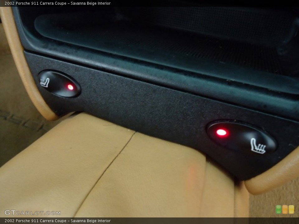 Savanna Beige Interior Controls for the 2002 Porsche 911 Carrera Coupe #67422162