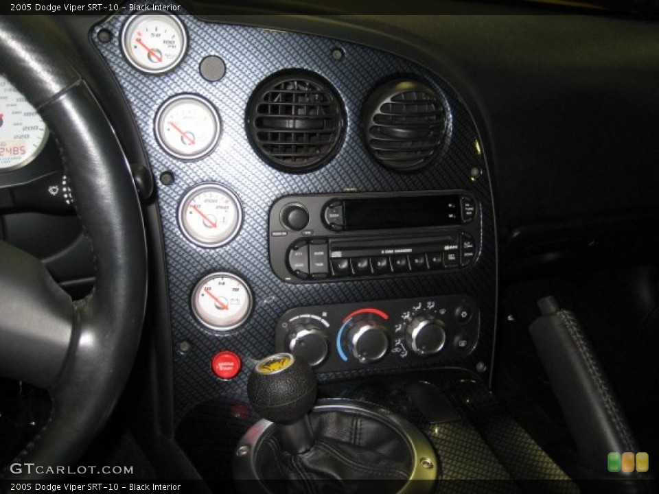 Black Interior Controls for the 2005 Dodge Viper SRT-10 #67423287