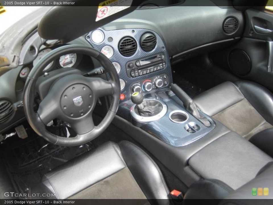 Black 2005 Dodge Viper Interiors