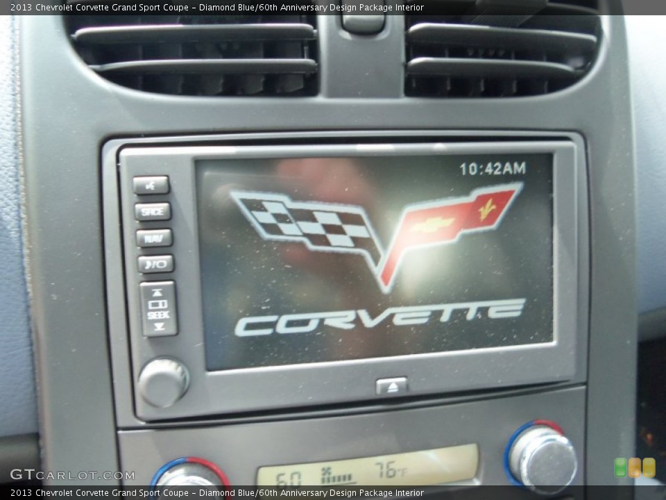 Diamond Blue/60th Anniversary Design Package Interior Gauges for the 2013 Chevrolet Corvette Grand Sport Coupe #67426407