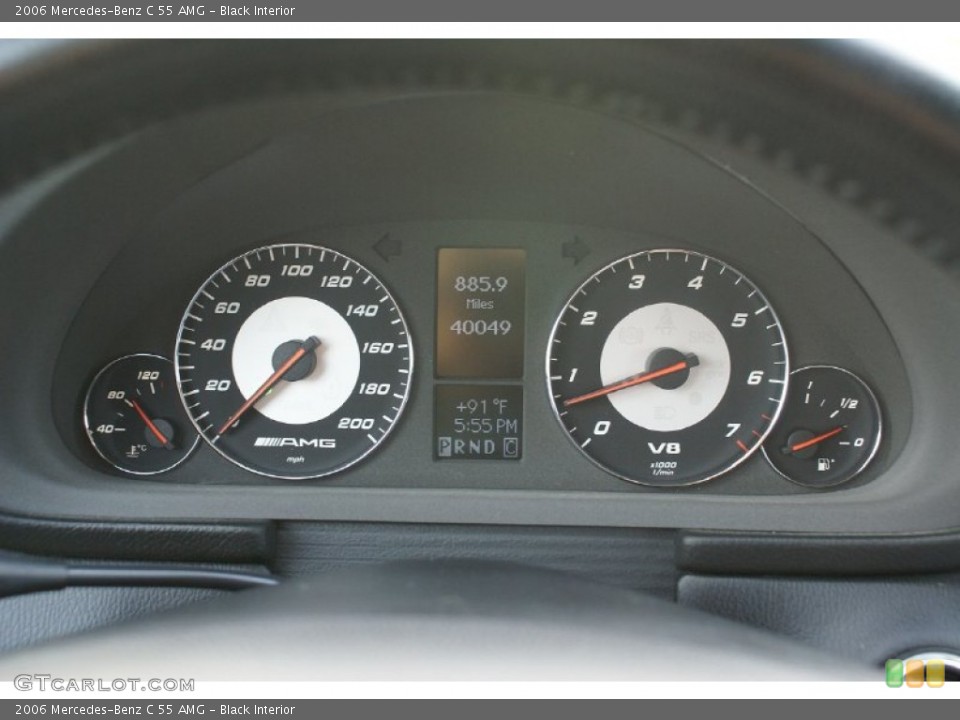 Black Interior Gauges for the 2006 Mercedes-Benz C 55 AMG #67430614