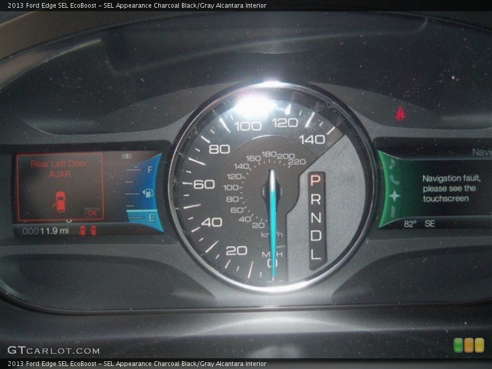 SEL Appearance Charcoal Black/Gray Alcantara Interior Gauges for the 2013 Ford Edge SEL EcoBoost #67430664