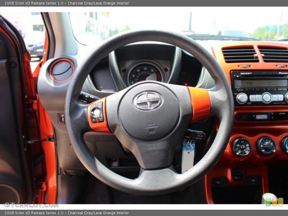 Charcoal Gray/Lava Orange Interior Steering Wheel for the 2008 Scion xD Release Series 1.0 #67431981