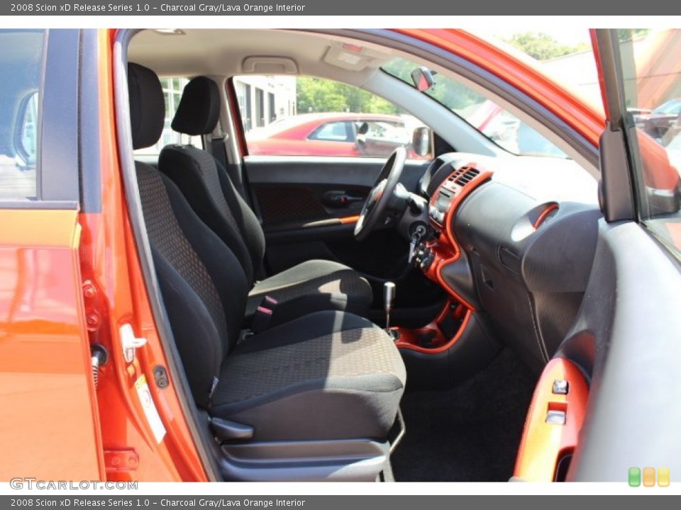 Charcoal Gray/Lava Orange Interior Photo for the 2008 Scion xD Release Series 1.0 #67432017