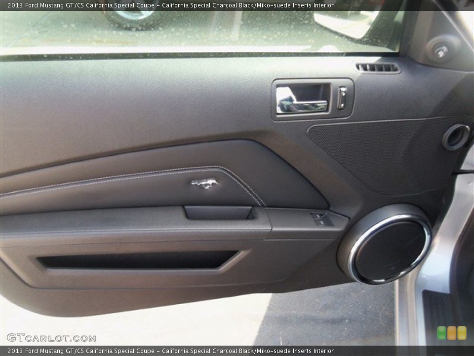 California Special Charcoal Black/Miko-suede Inserts Interior Door Panel for the 2013 Ford Mustang GT/CS California Special Coupe #67432062