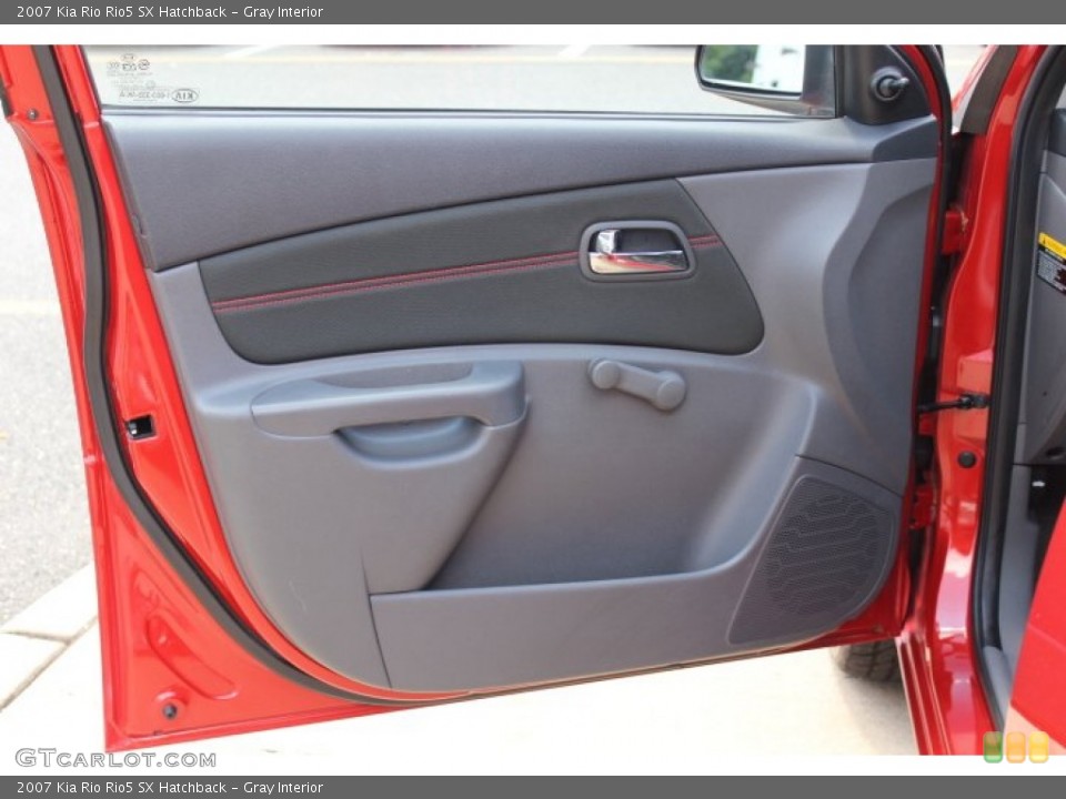 Gray Interior Door Panel for the 2007 Kia Rio Rio5 SX Hatchback #67432287
